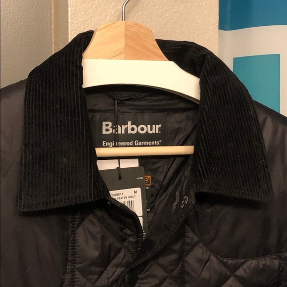 BNWT Size Medium - Barbour x Engineered Garments Staten Black Quilted Jacket - Picture 3 of 5